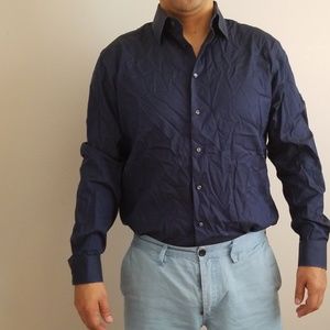 Calibrate trim fit microdot dress shirt